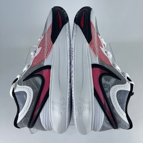 Nike Air Zoom Kyrie 8 White University Red Black Men's 8 | DJ6017-100 | NEW - Picture 5 of 9